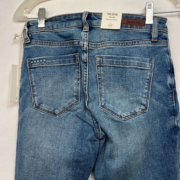 Blank NYC The Bond mid-rise skinny jeans size 24 NWT - Picture 7 of 13